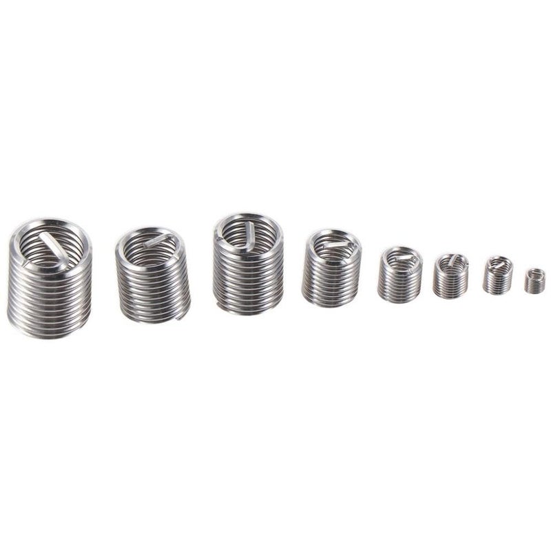 SHUATI 210Pcs Wire Screw Sleeve, 7 Sizes Helical Thread Repair Inserts, Wire Thread Inserts, Spiral 304 Stainless Steel Thread Repair Kit for Aviation - Image 5